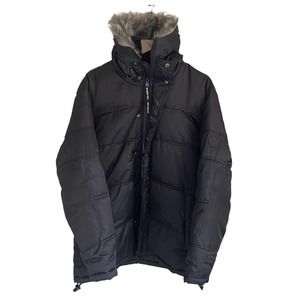 Members Only Women’s Heavy Snorkel Oversized Jacket Black Size Large MM070411